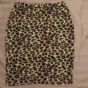 Cheetah Bodycon Skirt